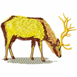 Gazelle Embroidery Design 4